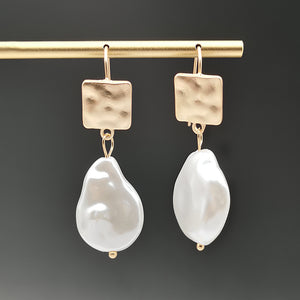 Simulated Alien Pearl Earrings