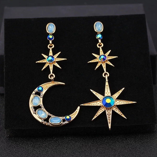 Star Moon Earrings