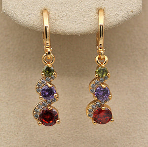 Sparkling Zircon Earrings