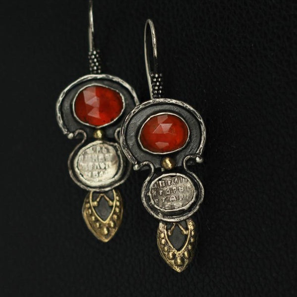 Red Water Drop  Earrings