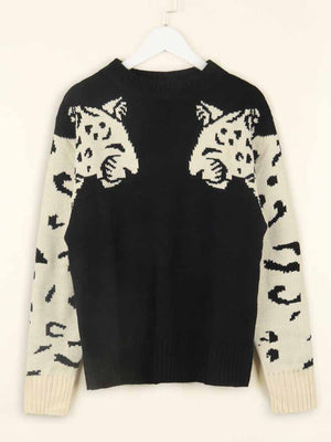 Leopard Knit Sweaters