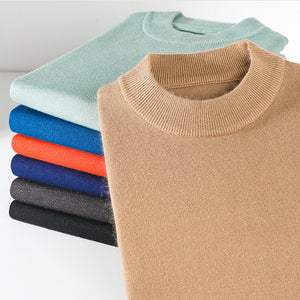 Men's Basic Bottom Cashmere Sweater