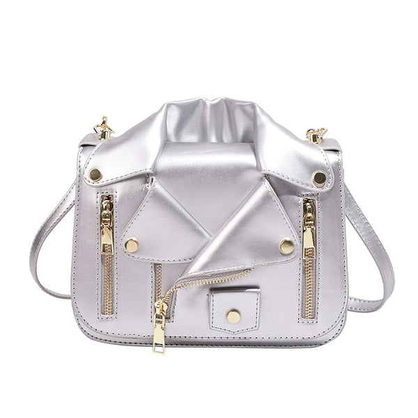 Jacket Zipper Super Cool Shoulder Crossbody Bag