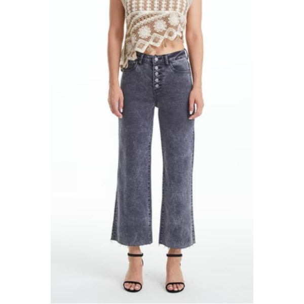 High Rise Wide Leg Jeans Womenswear Bottom BYN003