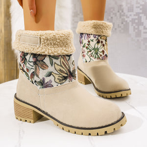 Winter Padded Women's Cotton Boots Bohemian Style Boots