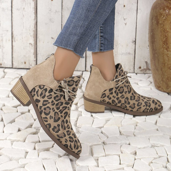 Leopard Fashion Boots Women