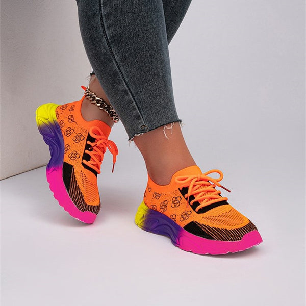 Mesh Colour Block Sneakers