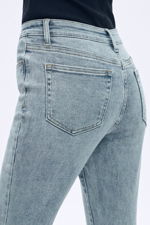 SHAPUM Womens High Waisted Ripped Bootcut Jeans Western Stretchy Bell Bottom Tummy Control Jean Trendy Flare Jeans