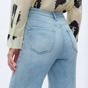 ONESO Women High Waist Wide Leg Jeans Retro Vintage Style Fit Comfortable Everyday Jeans