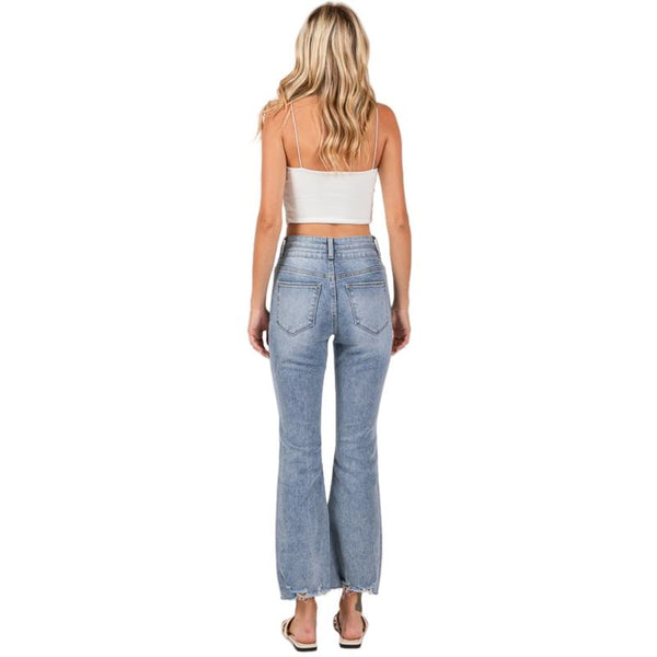 Women's Flare Jeans High Waisted Wide Leg Jeans GP3004M