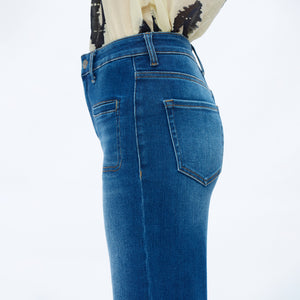 ONESO Women High Waist Wide Leg Jeans Retro Vintage Style Fit Comfortable Everyday Jeans