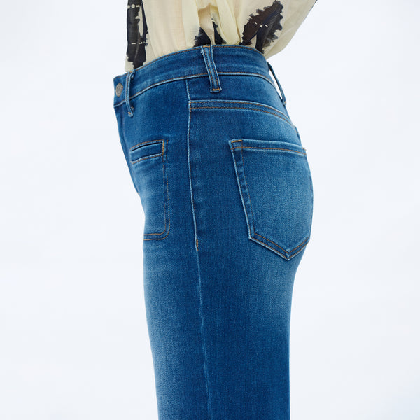 ONESO Women High Waist Wide Leg Jeans Retro Vintage Style Fit Comfortable Everyday Jeans