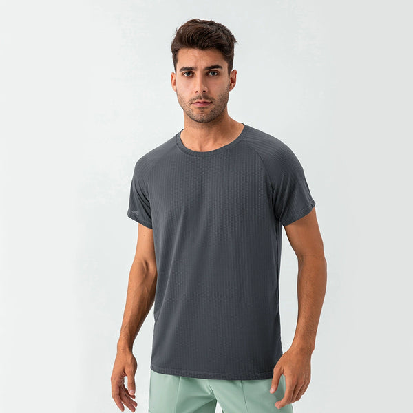 Men's Quick Dry Loose Fitness Wear Short Sleeve