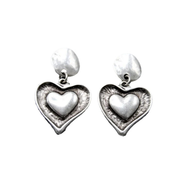 Retro Love Pendant Earrings