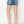 High Rise Raw Hem Distressed Denim Shorts