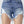 Raw Hem Waist Denim Shorts