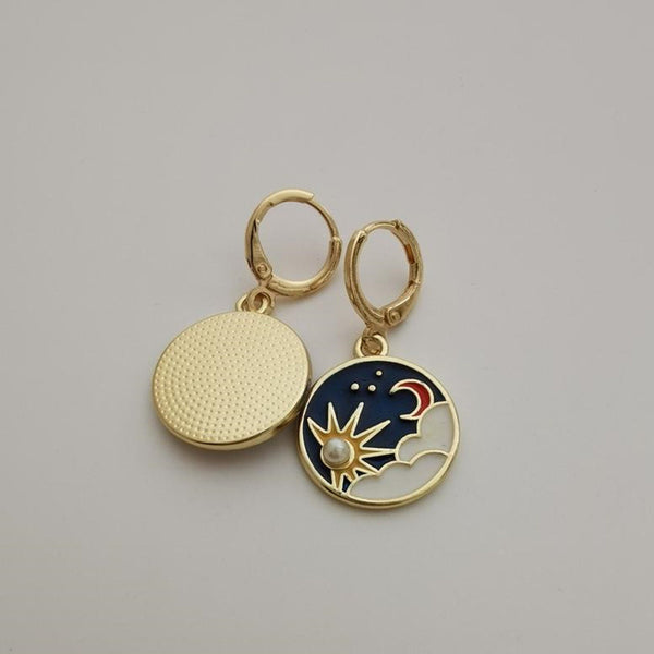 Sun Moon Earrings