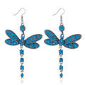 Dragonfly Crystal Earrings