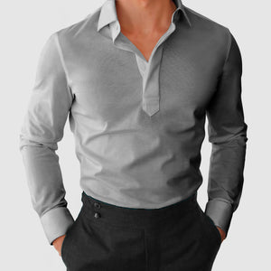 Gentleman's Lapel Cotton Shirt