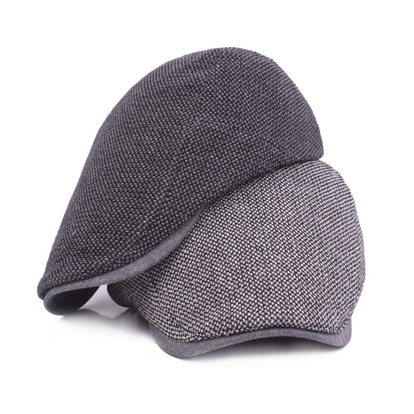 Men's Outdoor Sunshade Woolen Peaked Cap