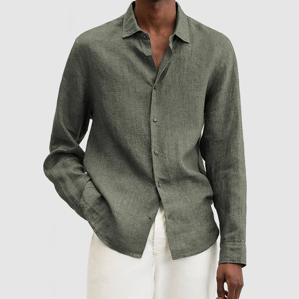 Men's Casual Premium Cotton Linen Shirt