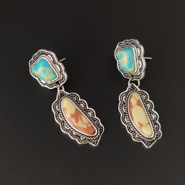 Retro Crystal Earrings