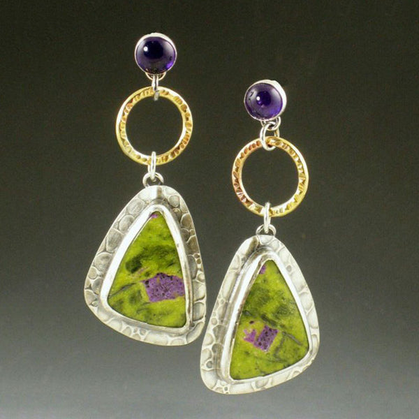 Amethyst pendant earrings