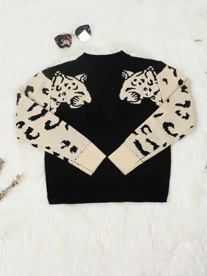 Leopard Knit Sweaters