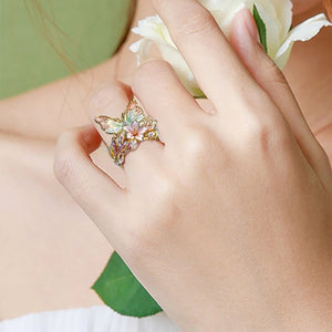 Butterfly Flower Ring