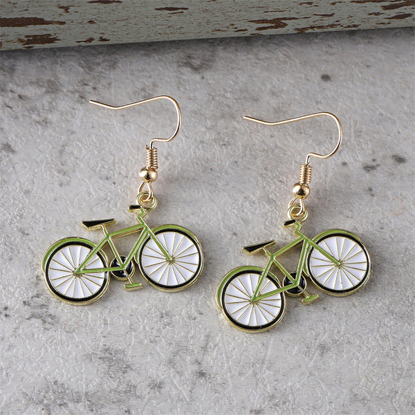 Vintage Bicycle Earrings