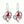 Red Bird Love Earrings