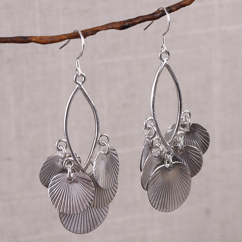 Ginkgo Leaf Ethnic Style Earrings