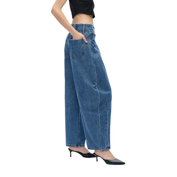 High Waist Vintage Loose Wide Leg Jeans BYOX003