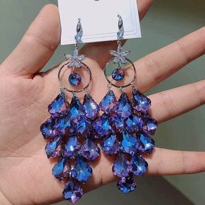 Crystal Tassel Earrings