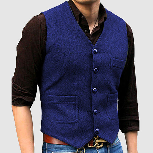 Men's Casual Sleeveless Multi-Pocket Vest