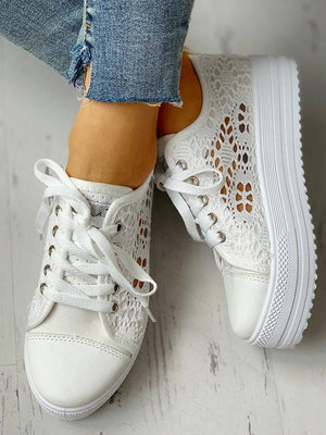 Eyelet Hollow Out Sneakers