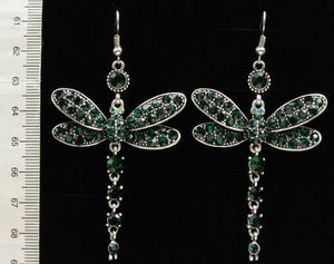 Dragonfly Crystal Earrings