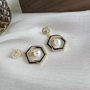 Hexagonal earrings