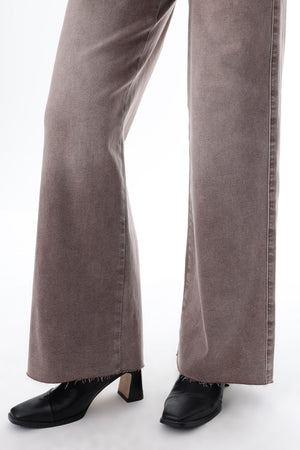 ONESO Earthy Mid Rise Wide Leg Jeans