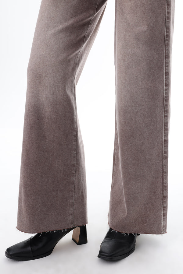 ONESO Earthy Mid Rise Wide Leg Jeans