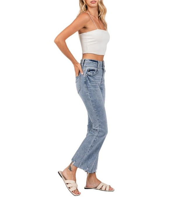 Women's Flare Jeans High Waisted Wide Leg Jeans GP3004M