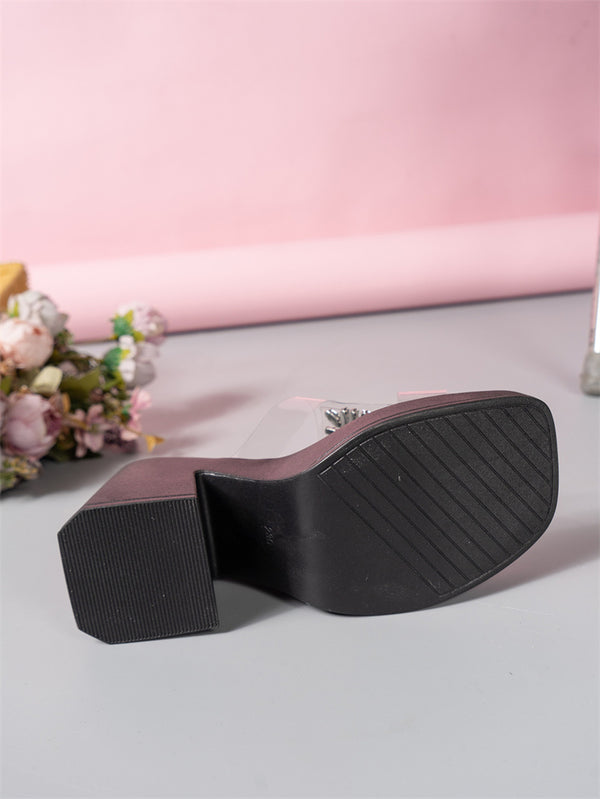 High Heeled Thick Bottom Sandal Slippers