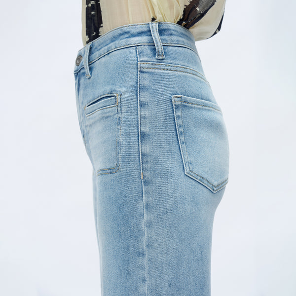 ONESO Women High Waist Wide Leg Jeans Retro Vintage Style Fit Comfortable Everyday Jeans