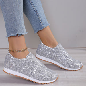 Sequins Round Toe Single Shoes Comfortable