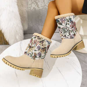 Winter Padded Women's Cotton Boots Bohemian Style Boots