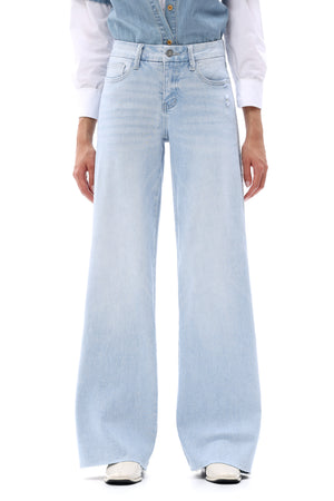 ONESO Women Effortless Mid Rise Wide Leg Jeans