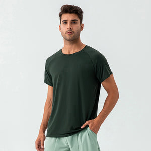 Men's Quick Dry Loose Fitness Wear Short Sleeve