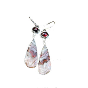 Long Droplet Enamel Earrings