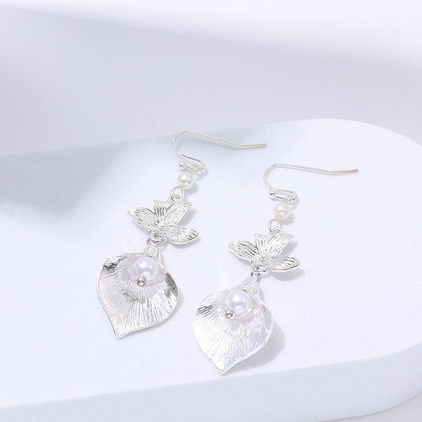 Flower Pearl Earrings