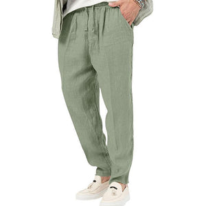 Men's Casual Everyday Cotton Linen Trousers